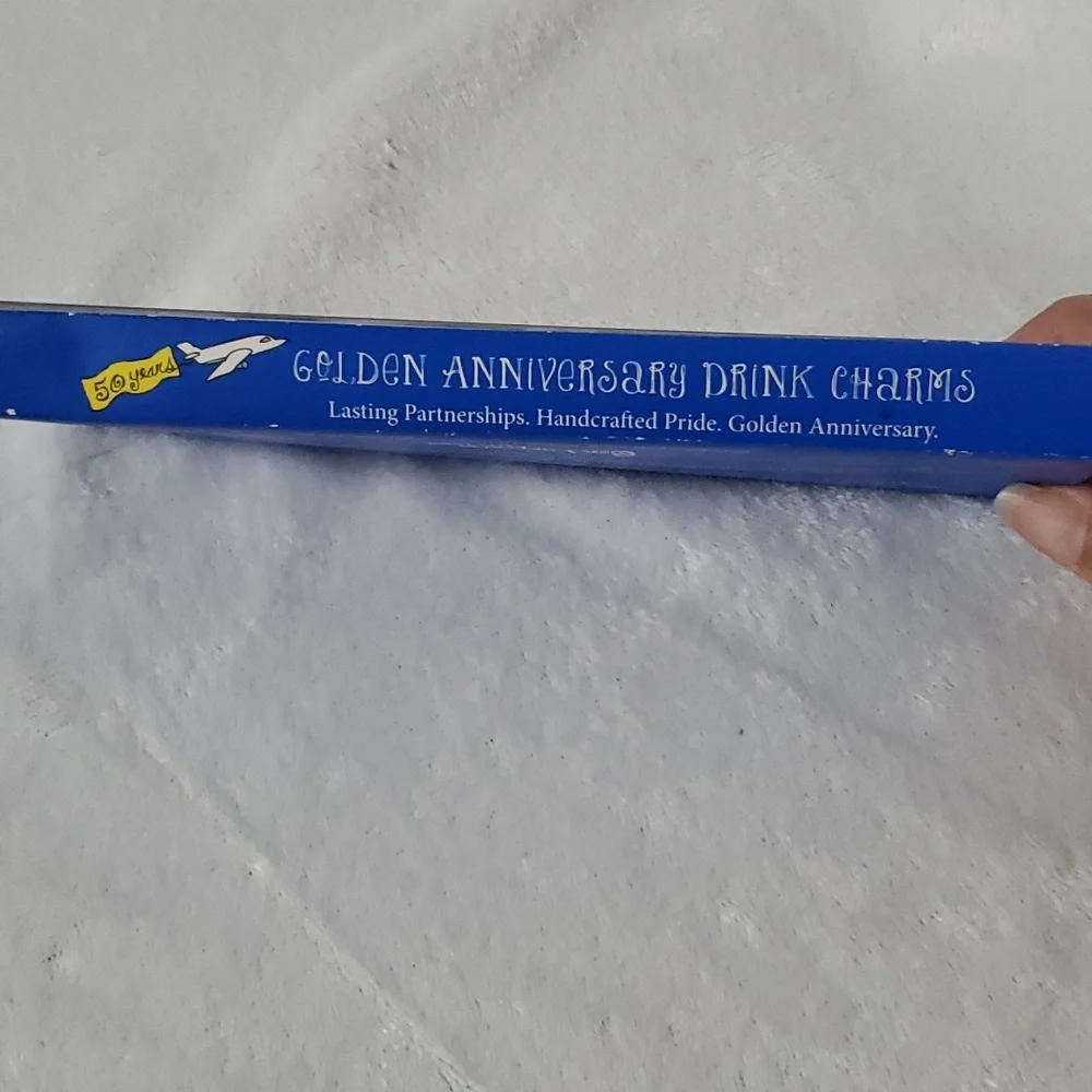 Pier 1 Imports 50th Happy Golden Anniversary Drink Charms